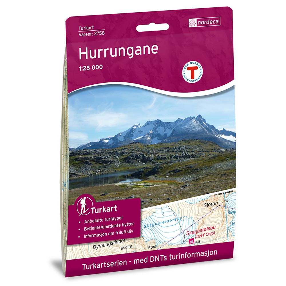 Turkart, Hurrungane<br>1:25 000
