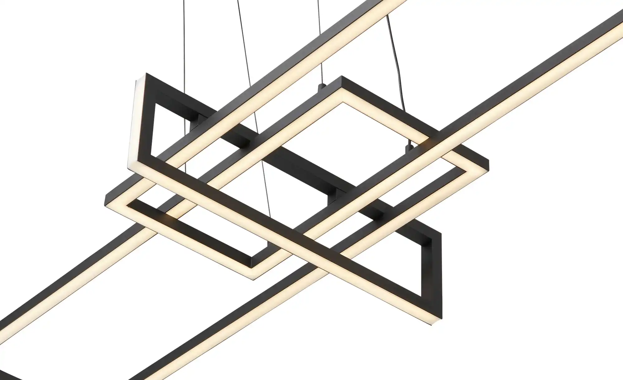 Trio LED-Pendelleuchte, schwarz, ´geometrisch`