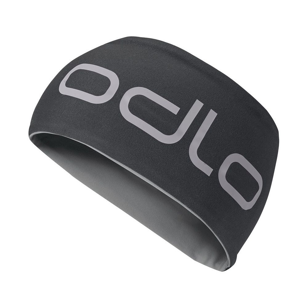 Odlo REVERSIBLE - Bandeau black/odlo steel grey