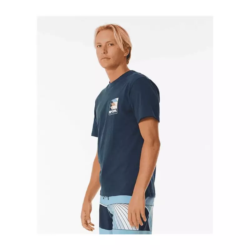 Teeshirt RIPCURL Surf Revival Line Up Tee Dark Navy XL