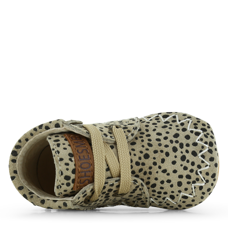 Shoesme beige BABY-PROOF® schoentje met franjes Suède | Meisjes schoenen