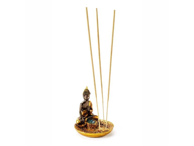 Pajoma Halter Buddha Räucherstäbchenhalter mit Buddha Statue