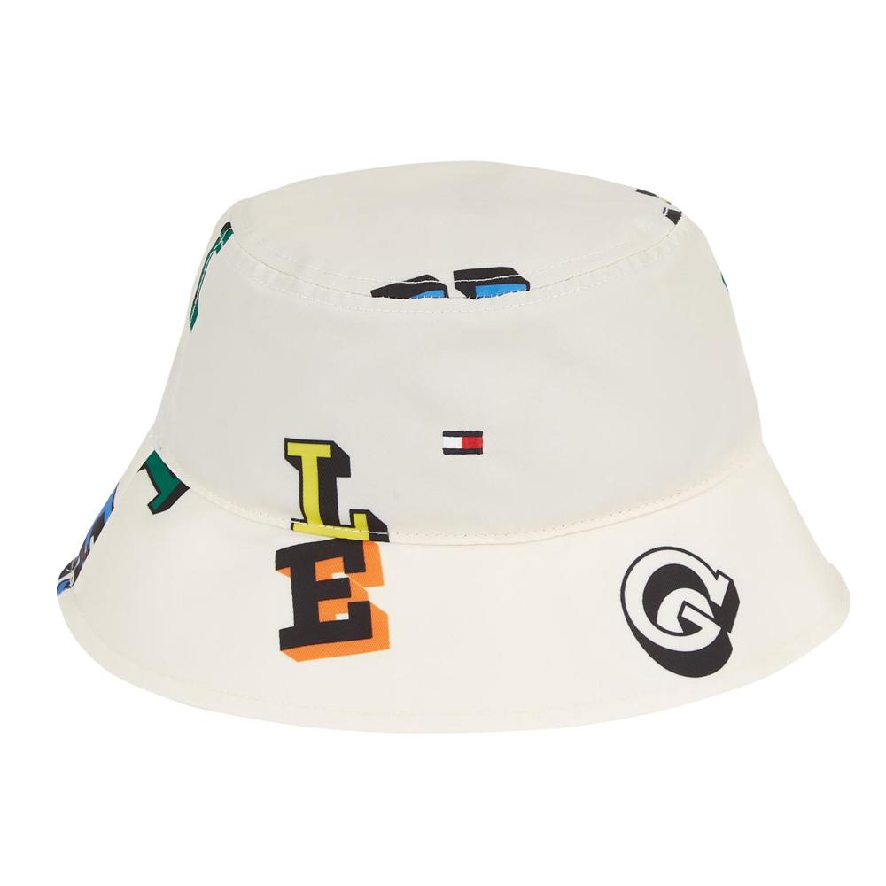 Tommy Hilfiger Bob Beige mixte Enfant Tommy Hilfiger Small Flag Aop Bucke