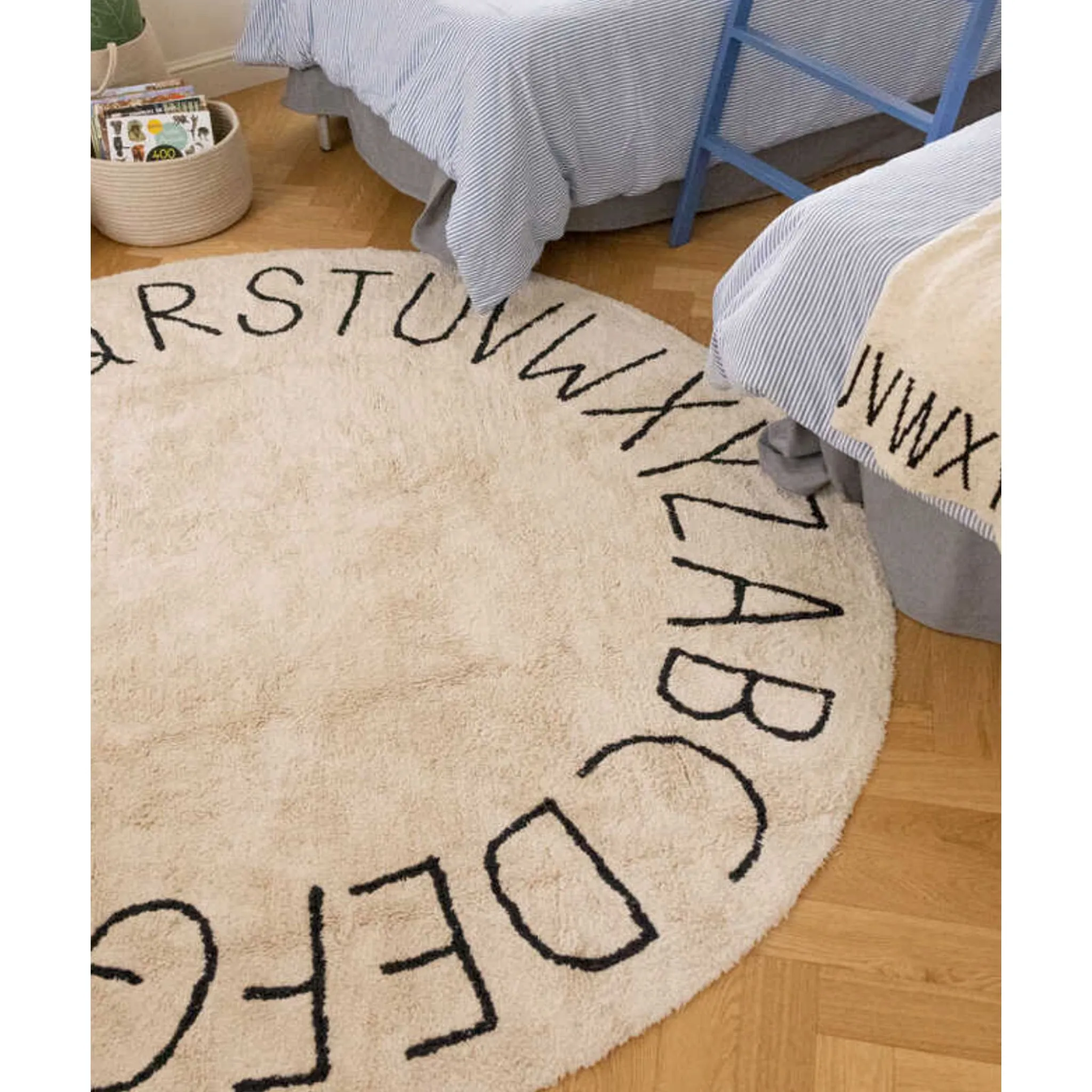 Lorena Canals Tapis ABC NaturelNoir Lorena Canals - Lavable à la machine