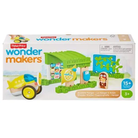 Fisher-Price Wunder Werker Flugzeughalle, Baukasten, Konstruktions-Spielzeug