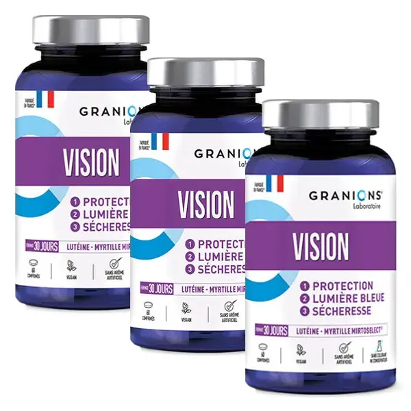 Programa de 3 meses de suplemento alimentar para os olhos Granions Vision