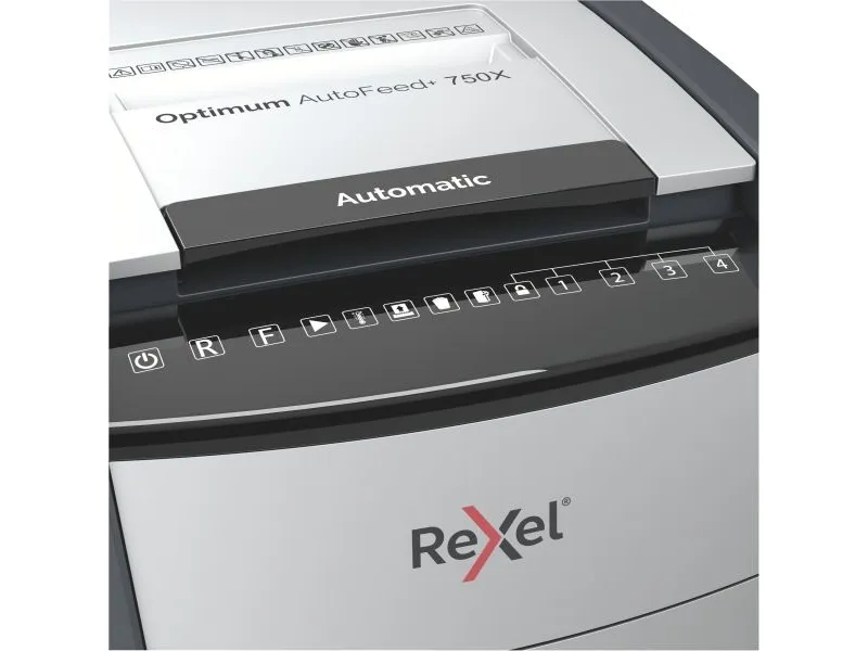 Makulator Rexel Optimum AutoFeed  750X krydsmakulering 4x30 mm (P-4)
