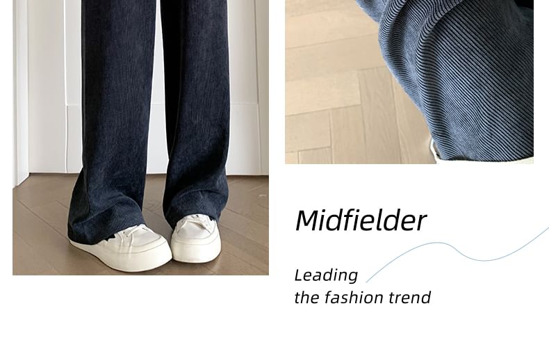Monroll - Corduroy broek met trekkoord in de taille, losvallend