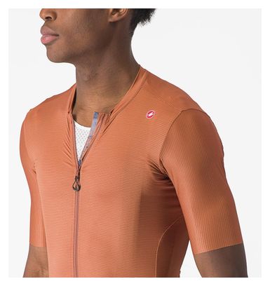 Maillot Manches Courtes Castelli Espresso Marron