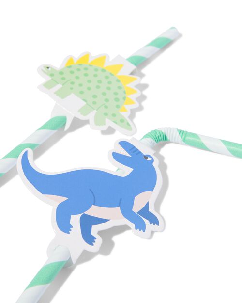 pailles en papier dino