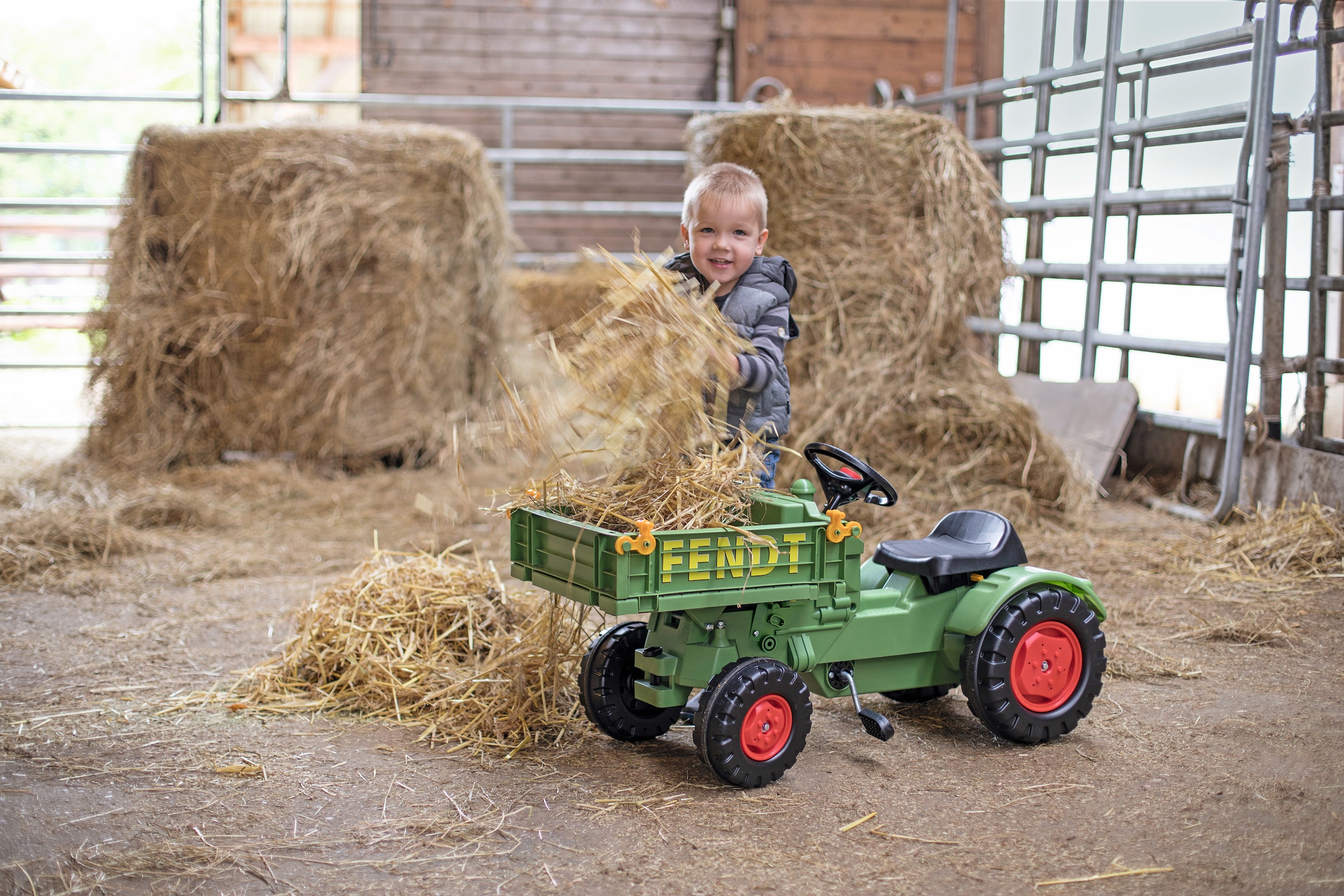 BIG Trettraktor »Fendt Geräteträger« BxTxH: 46x54x102 cm