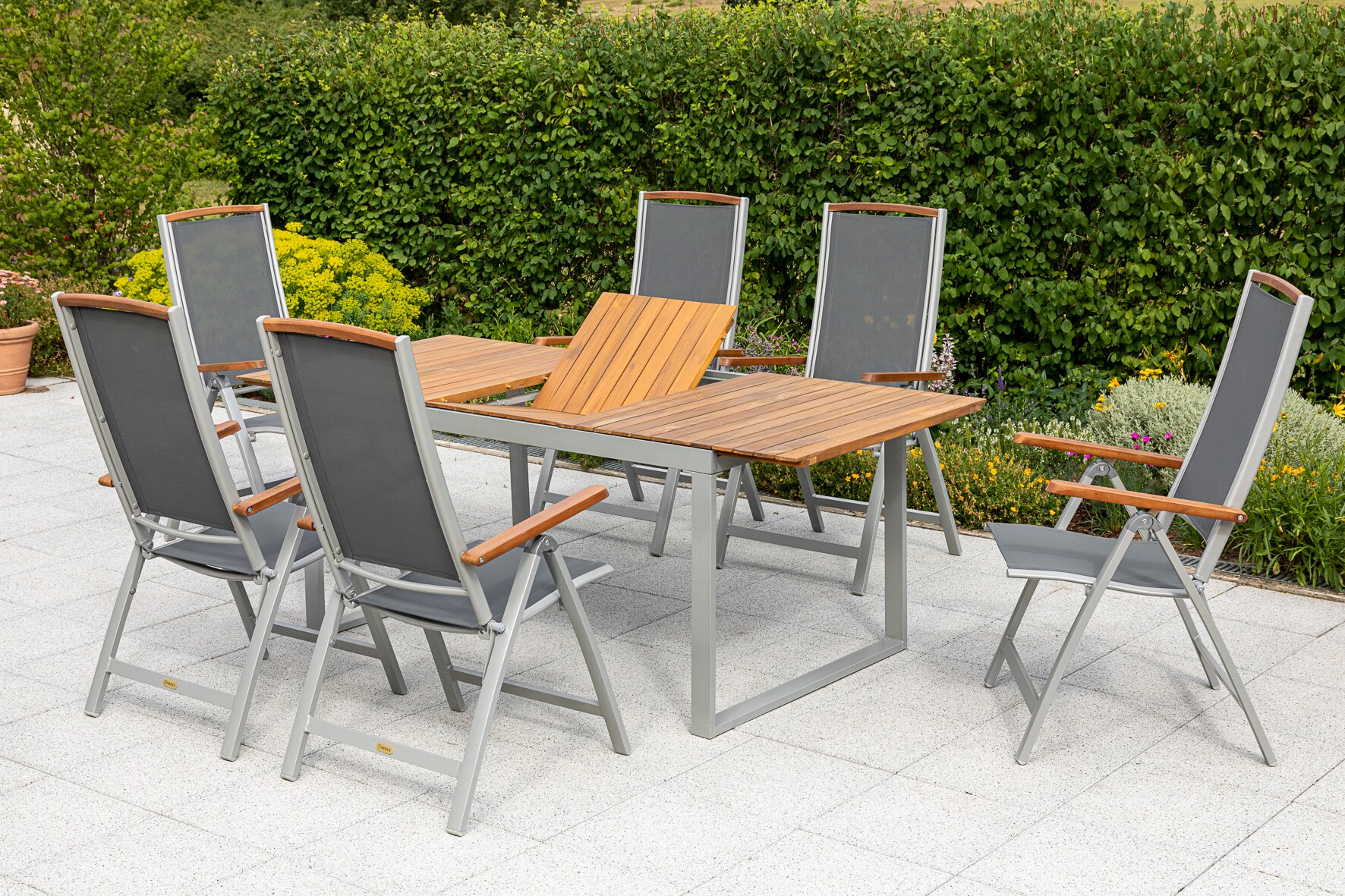 Merxx Siena Set 7tlg. Ausziehtisch