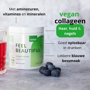 Purasana Vegan Booster Collageen Poeder - Blauwe bes 240GR