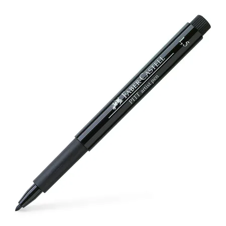 Faber-Castell Tuschestift Pitt artist pen, 1.5 mm, Farbe 199, schwarz