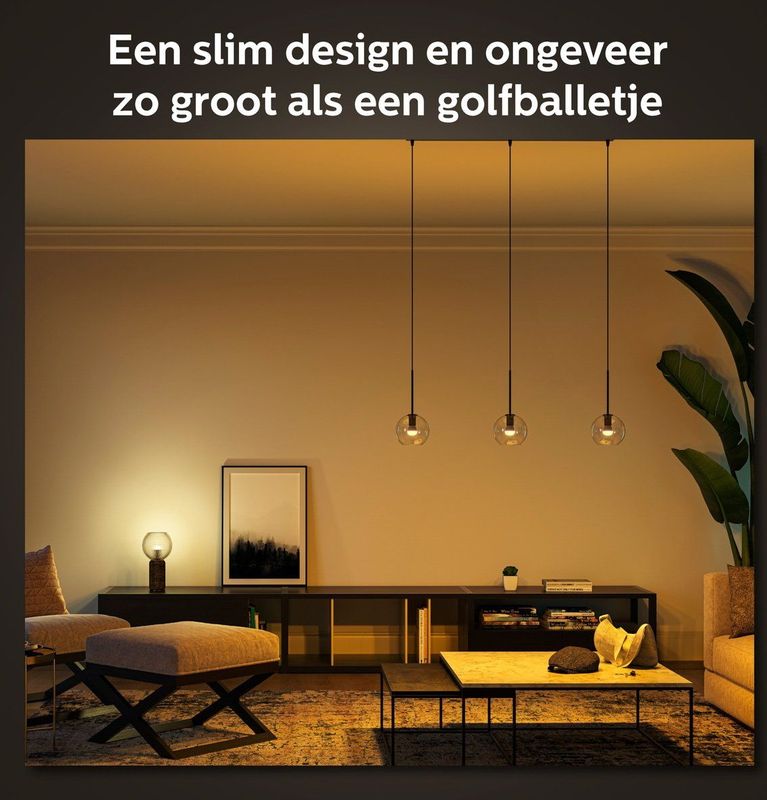 Philips Hue kogellamp - warm- tot koelwit licht - 2-pack - E14