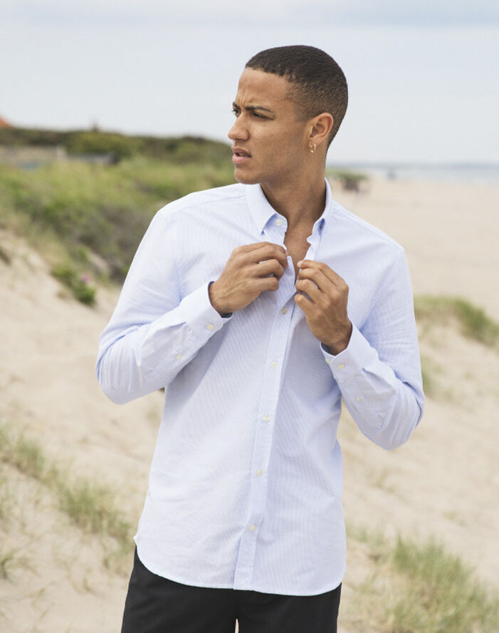 Forét LIFE SHIRT - WHITE/LIGHTBLUE White/lightblue