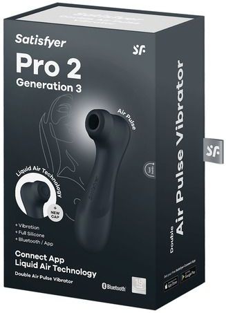 Satisfyer - Pro 2 Generation 3 met App Control Luchtdrukstimulator Zwart