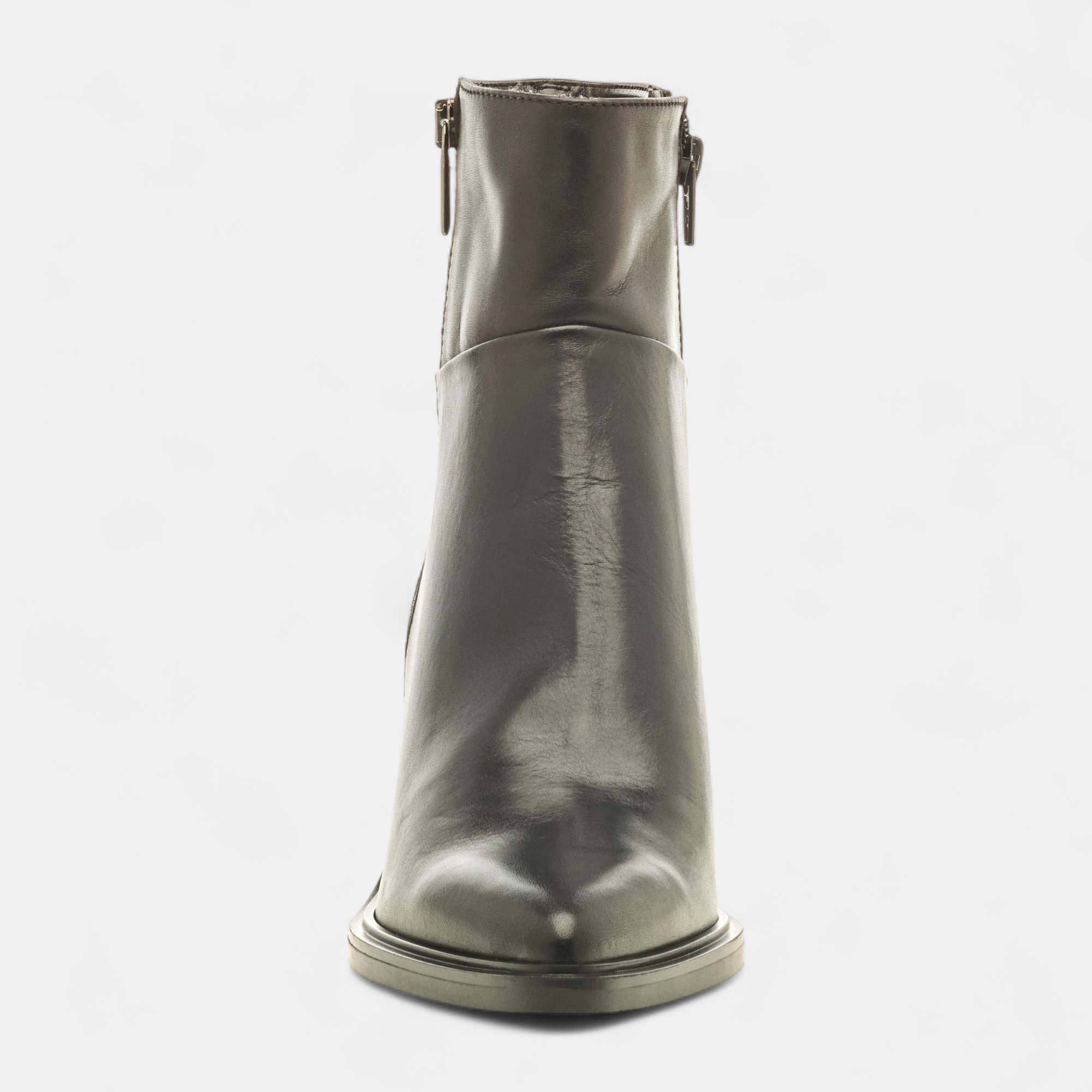 Bottines à talon Femme en cuir noir