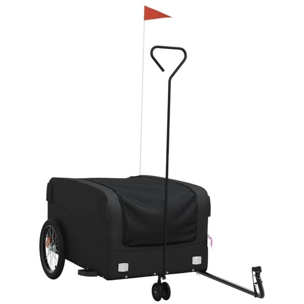 vidaXL Sykkelvogn svart 45 kg jern