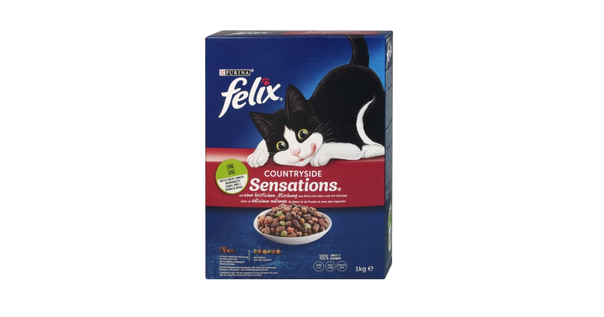 PURINA Felix Sensations Trocken Rind Huhn Gemüse