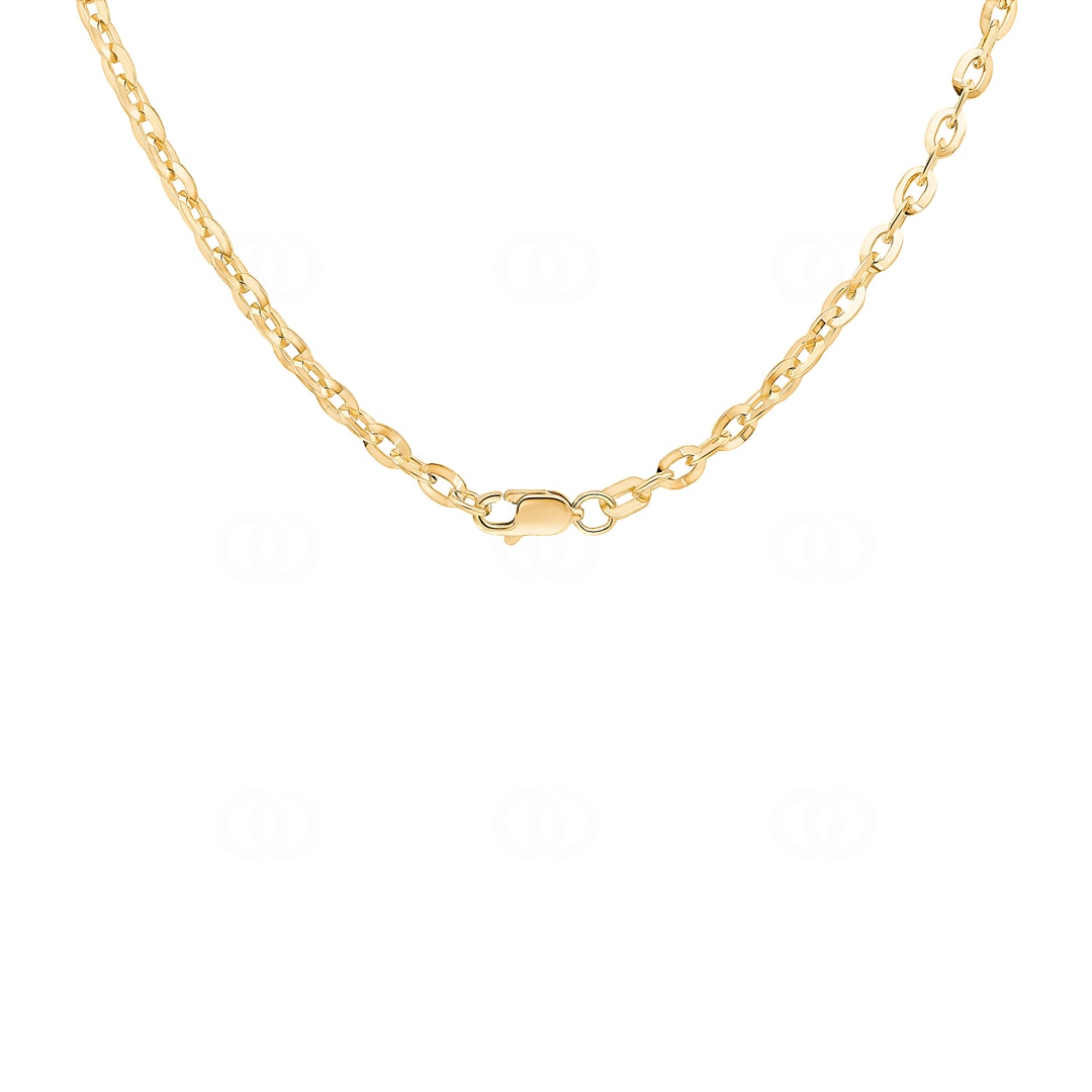 2.8mm Spiegelankerkette 750/18 K Gelbgold
