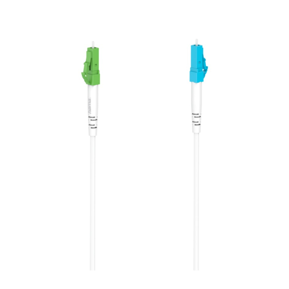 (5m) Glasfaser LWL Netzwerk Kabel LC / APC - LC / UPC-Stecker bis 10GB/s (00200743) - Weiss