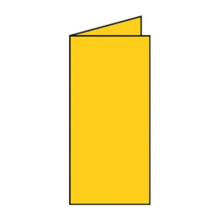 Rössler Coloretti Karten, DL, hd, goldgelb, 5 Stück
