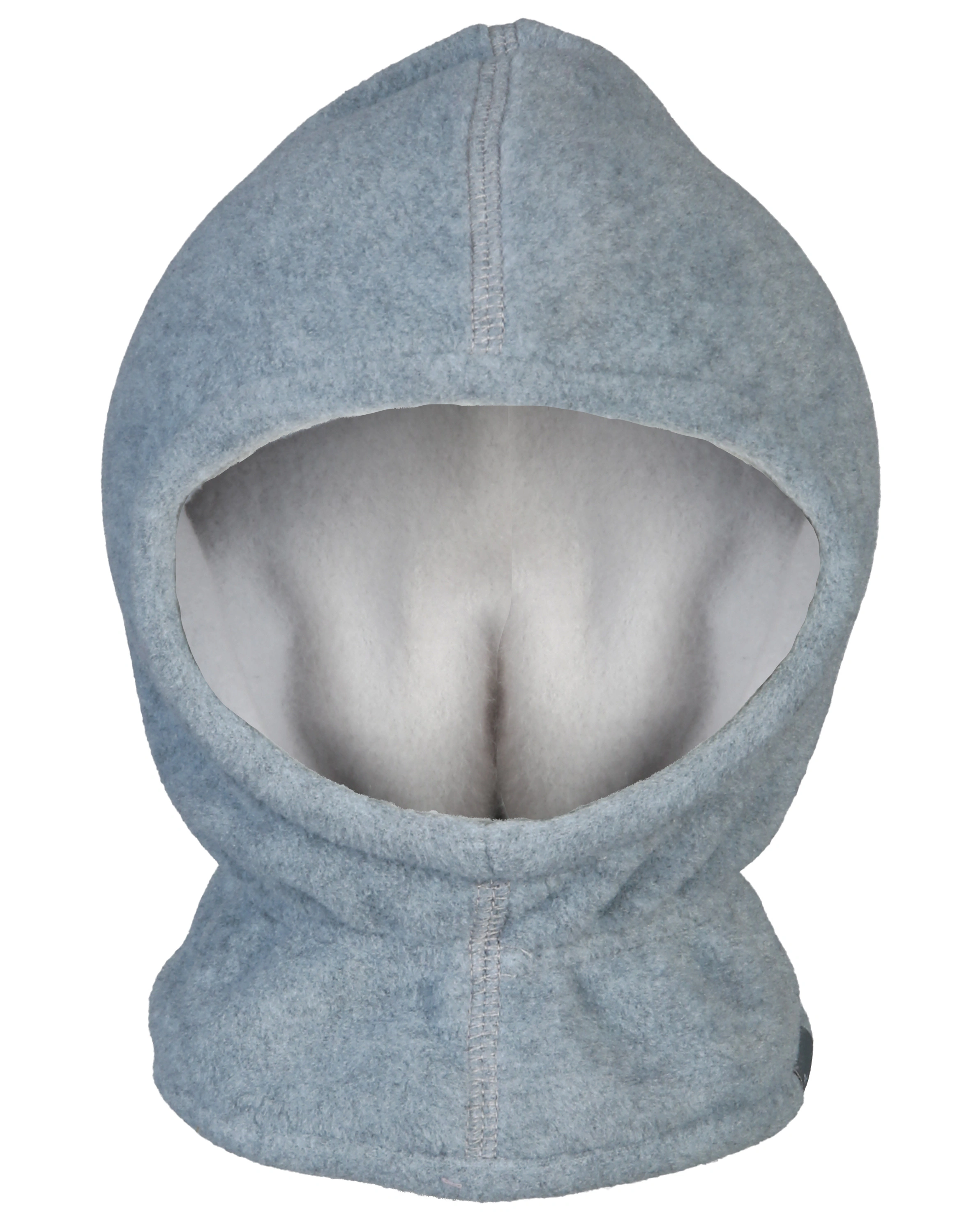Schalmütze BASIC mit Bommel in silber meliert