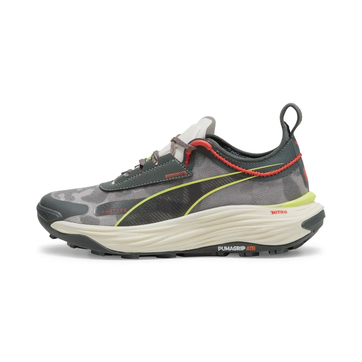 Puma Voyage Nitro 3 Wns Mineral Gray-Active Red-Lime Pow