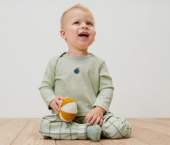 2 Baby-Langarmshirts