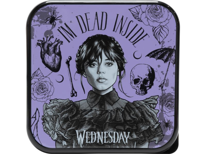 Thumbs Up! Wednesday 3 in 1 Snack Boxen Schwarz/Violett Fanartikel aus dem Wednesday-Universum
