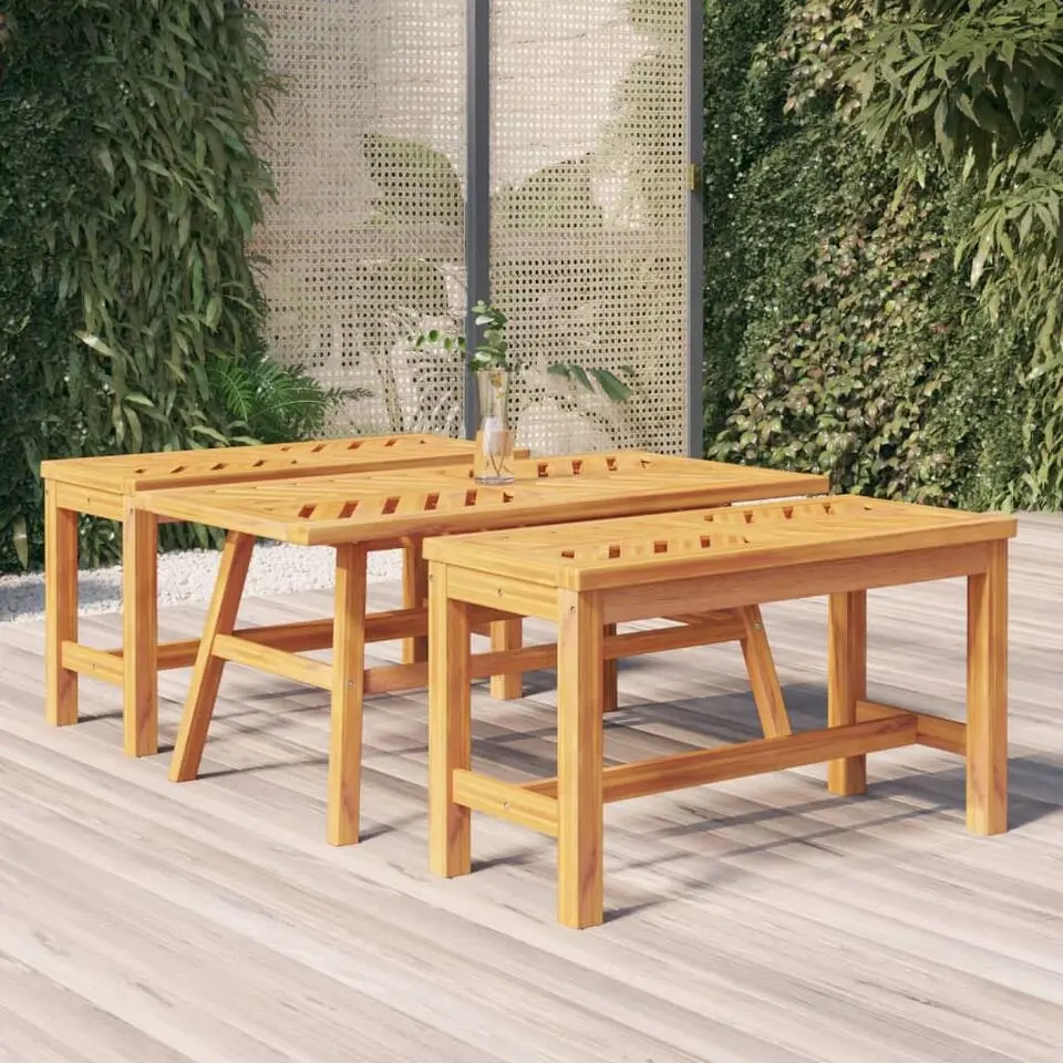 vidaXL - Tuintafel - Bruin - Acaciahout