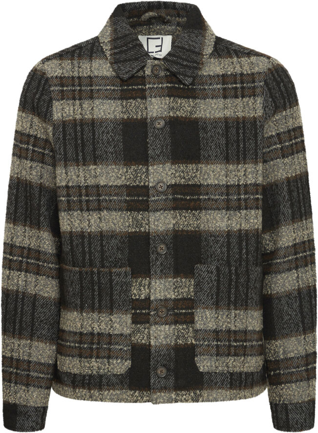Casual Friday CFJENS checked jacket Gothic olive