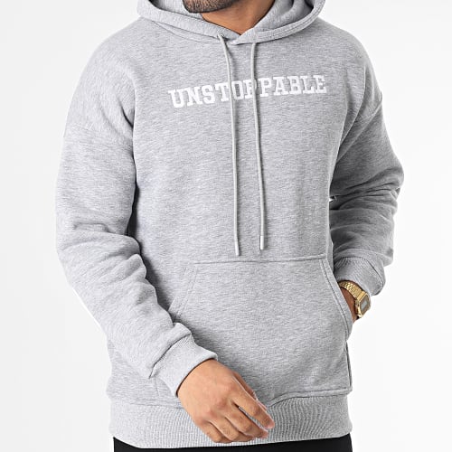 Sweat Capuche 8017 Gris Chiné