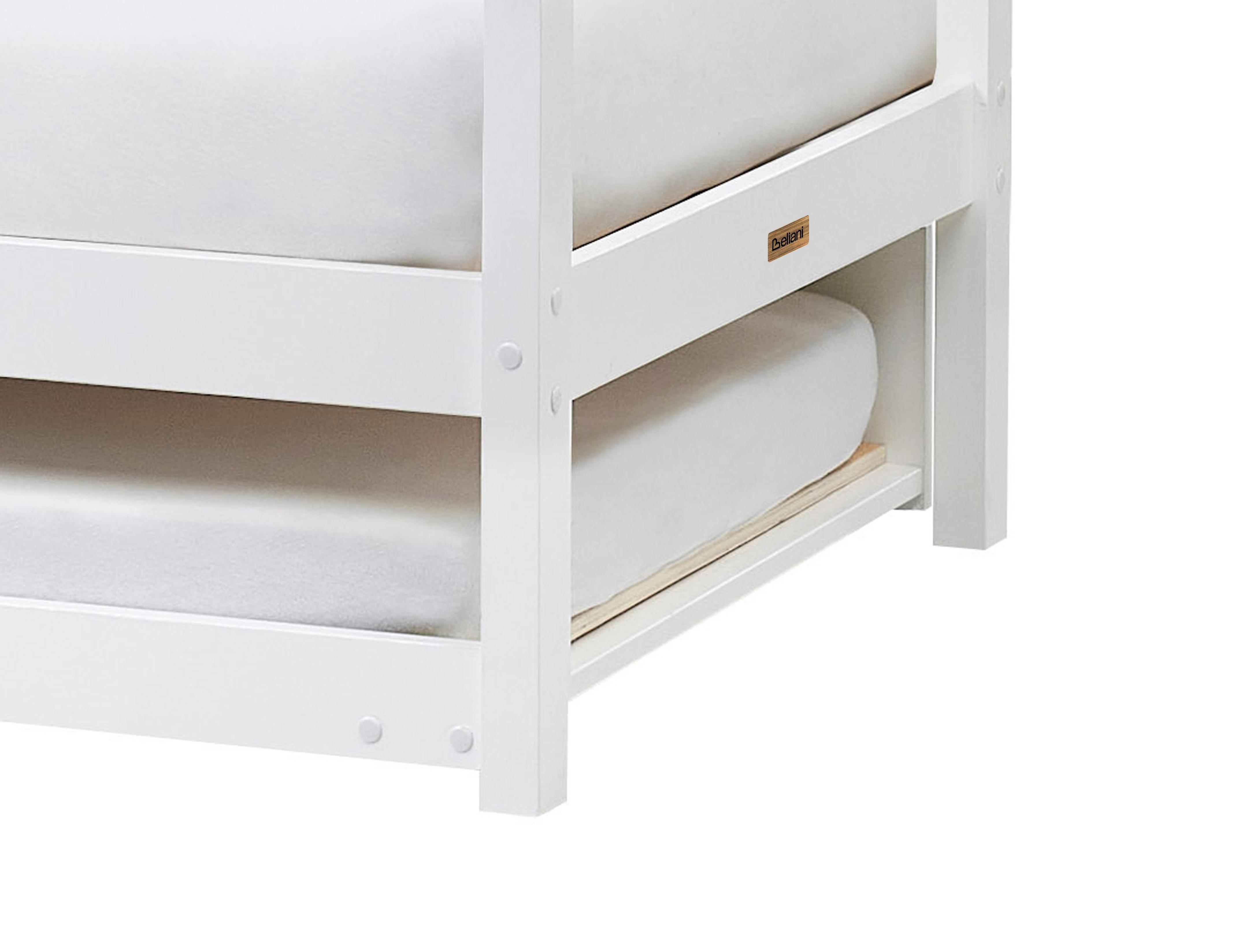 Kinderonderschuifbed Dennenhout CRILLON 90 x 200 cm Wit