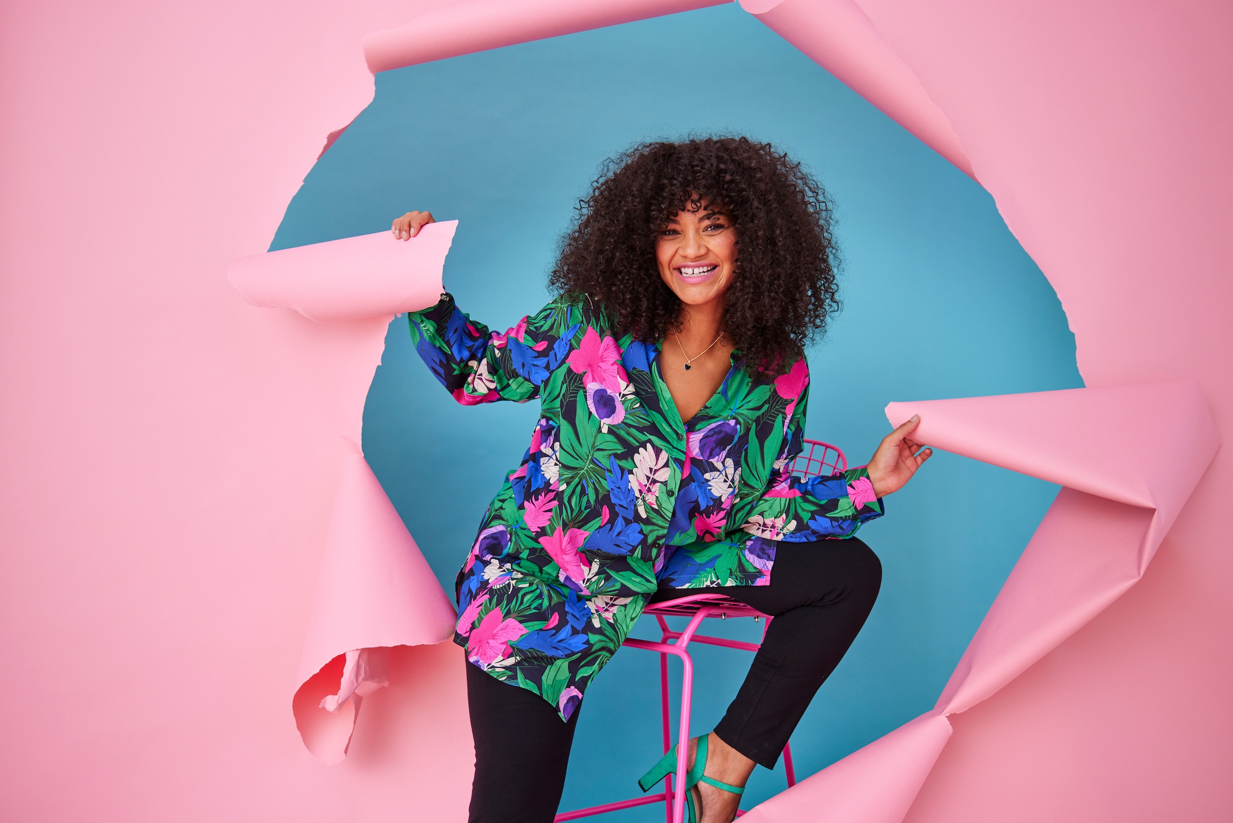 Aniston PLUS Leggings  aus elastischer Single Jersey-Qualität