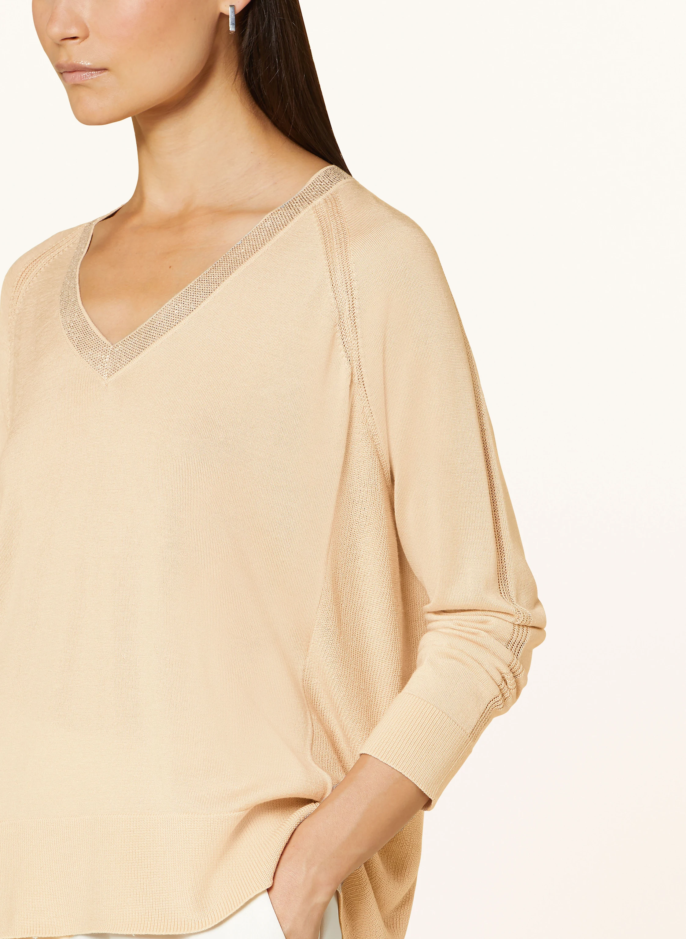 MARC AUREL Pullover mit Schmucksteinen