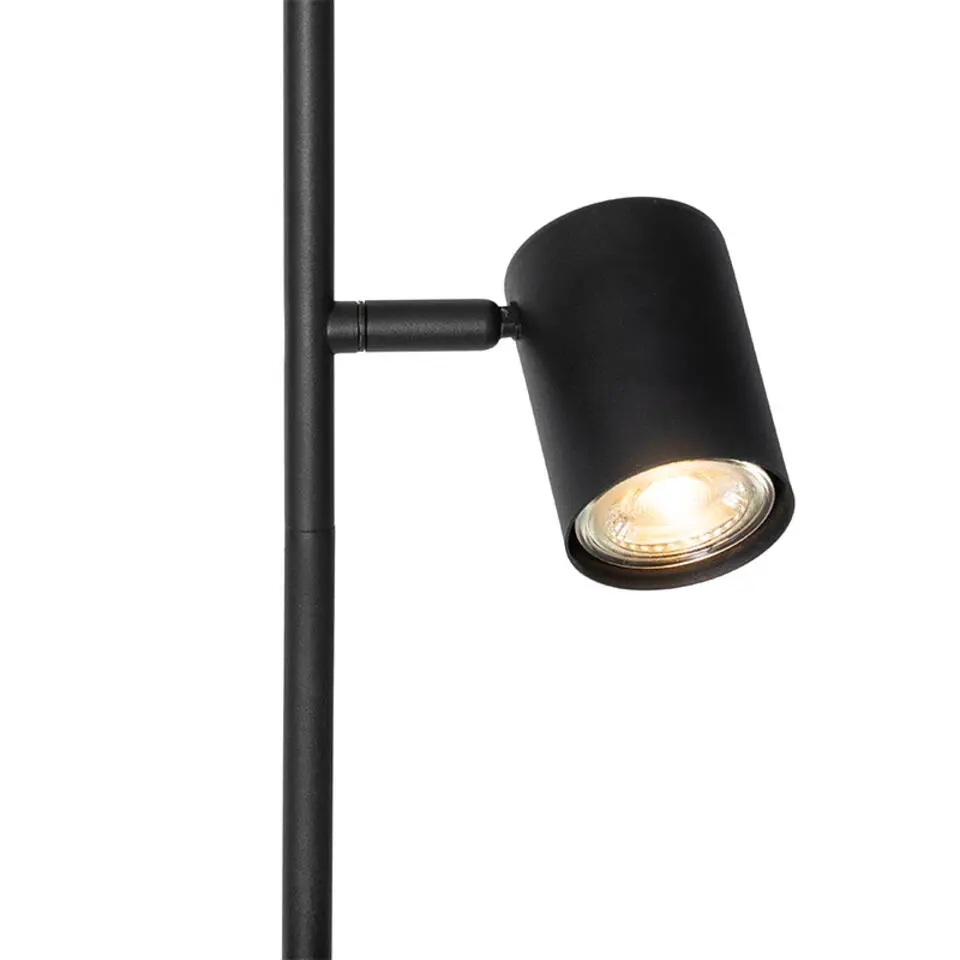 Qazqa vloerlampen jeana zwart gu10