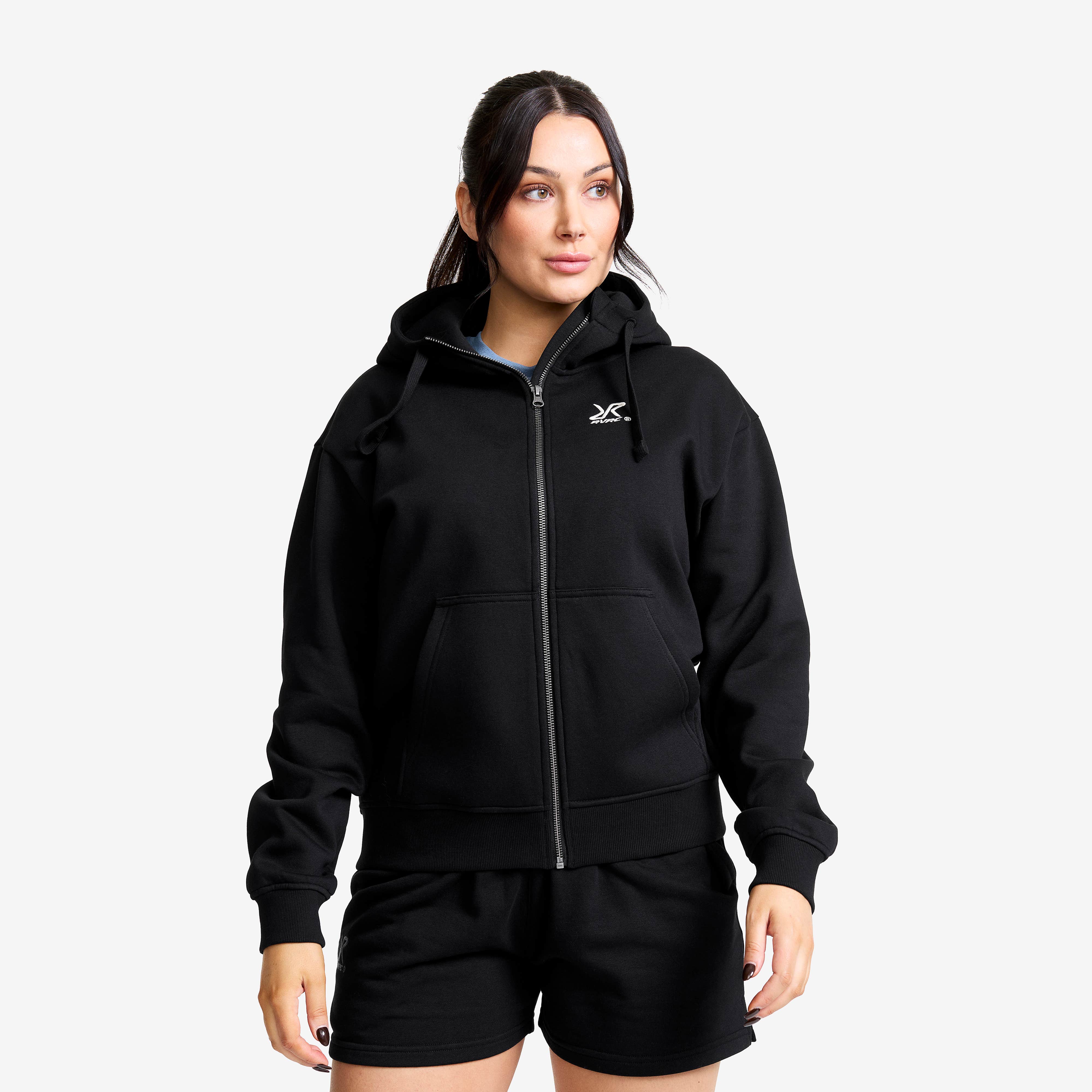 RVRC Full-zip Hoodie Dame Black