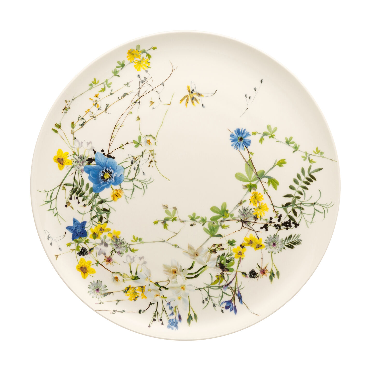 Brillance Bone China Fleurs des Alpes Platzteller 32 cm