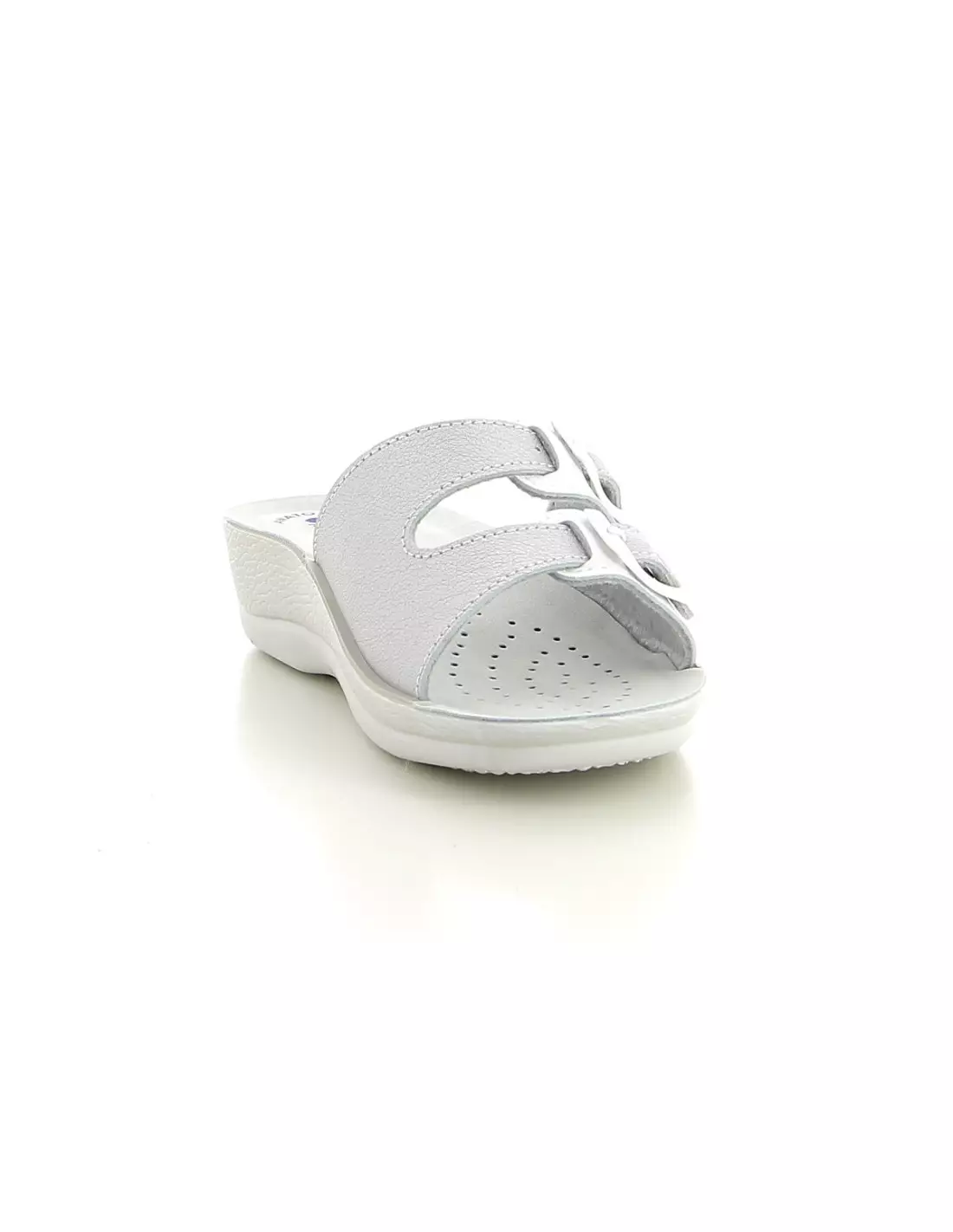 INBLU CONDABLI VR23JT01 BLANC ARGENT - Mules & sabots Blancargent