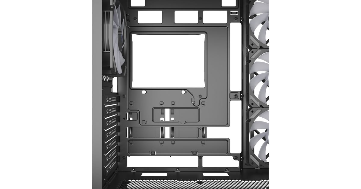 SharkoonAK7 ARGB midi tower behuizing  (Zwart | 2x USB-A | 1x USB-C | RGB | Tempered Glass)