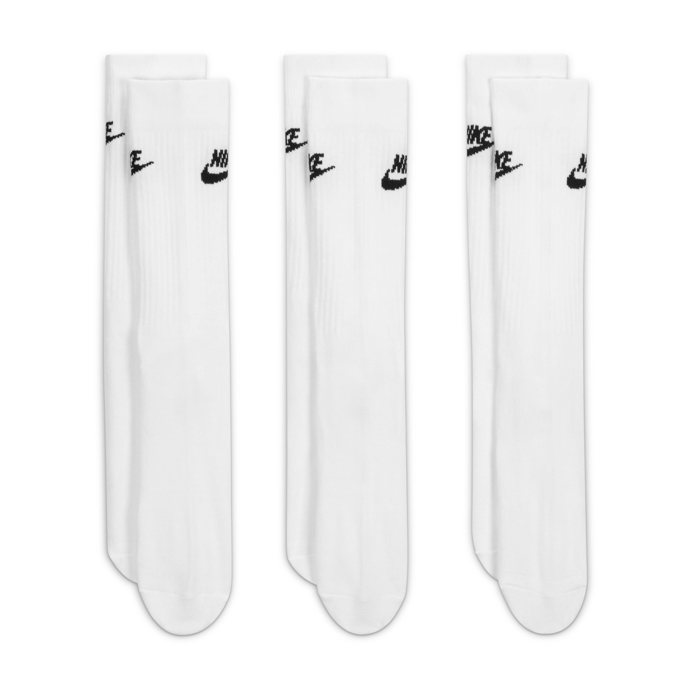 Nike NSW Sportsokken 3-Pack Wit Zwart