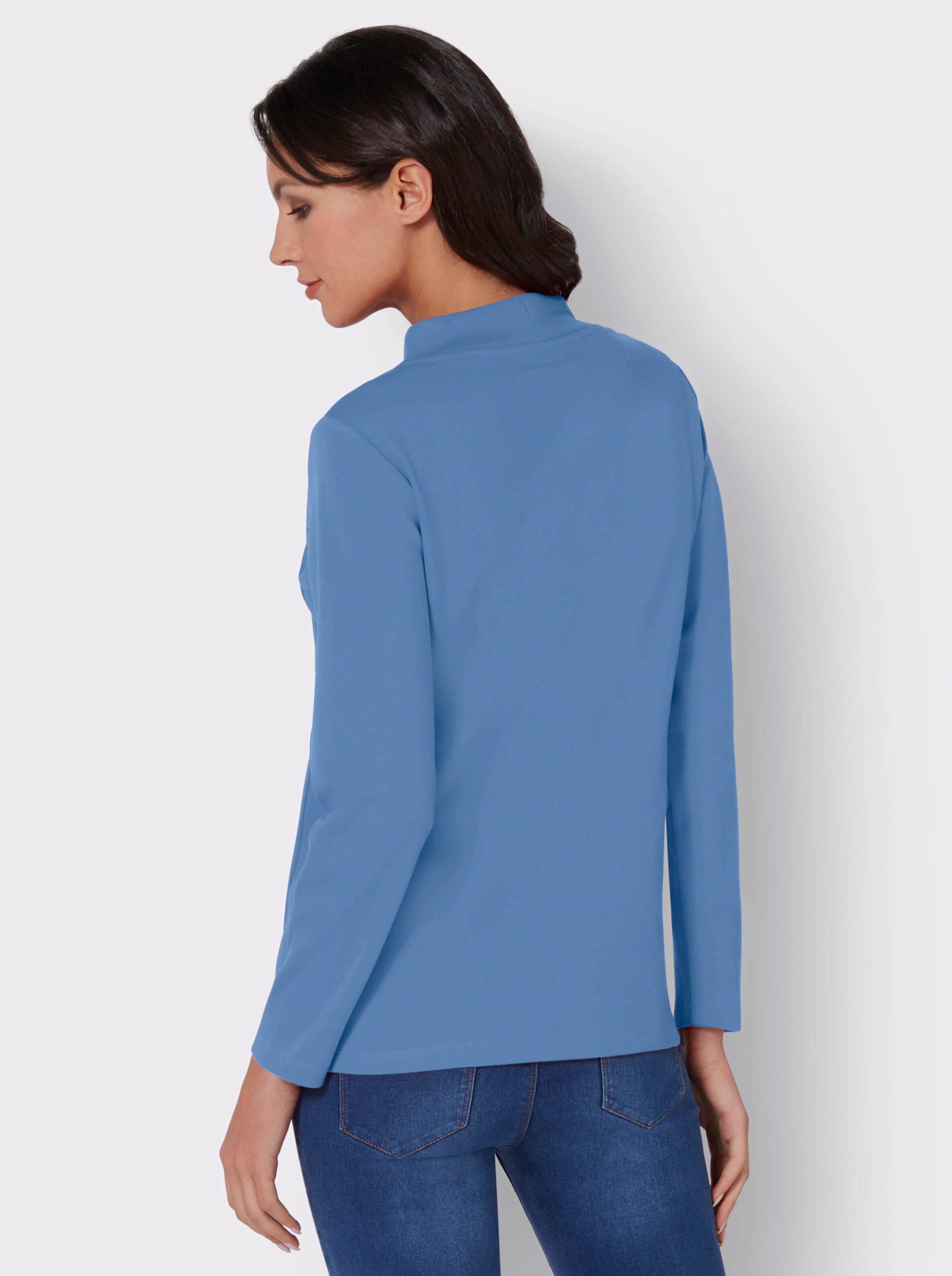 Sweatshirt mit Glitzersteinchen im Vorderteil