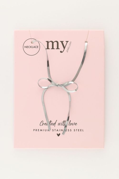 Platte schakelketting met strik