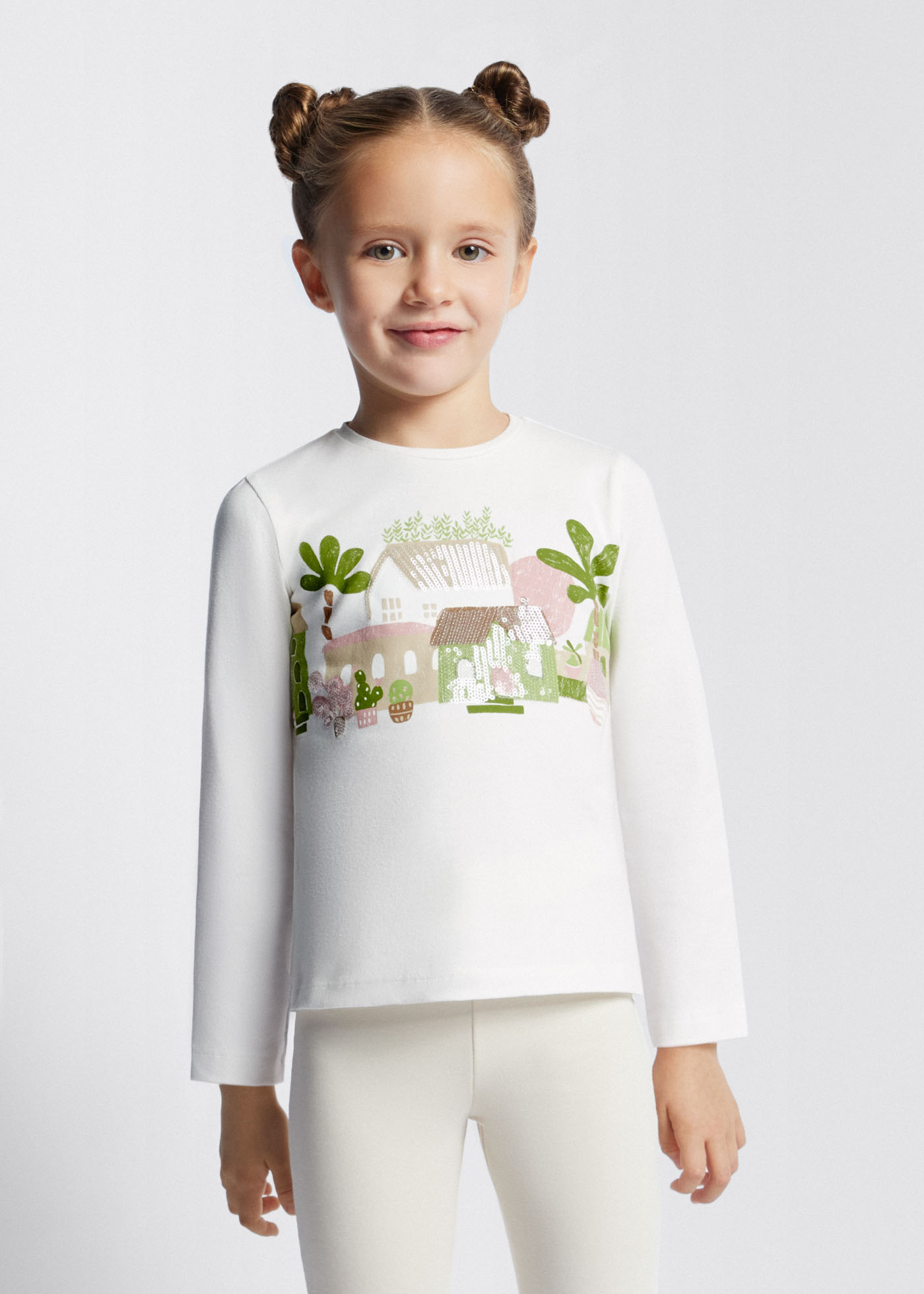 Camiseta Better Cotton com lantejoulas para meninas