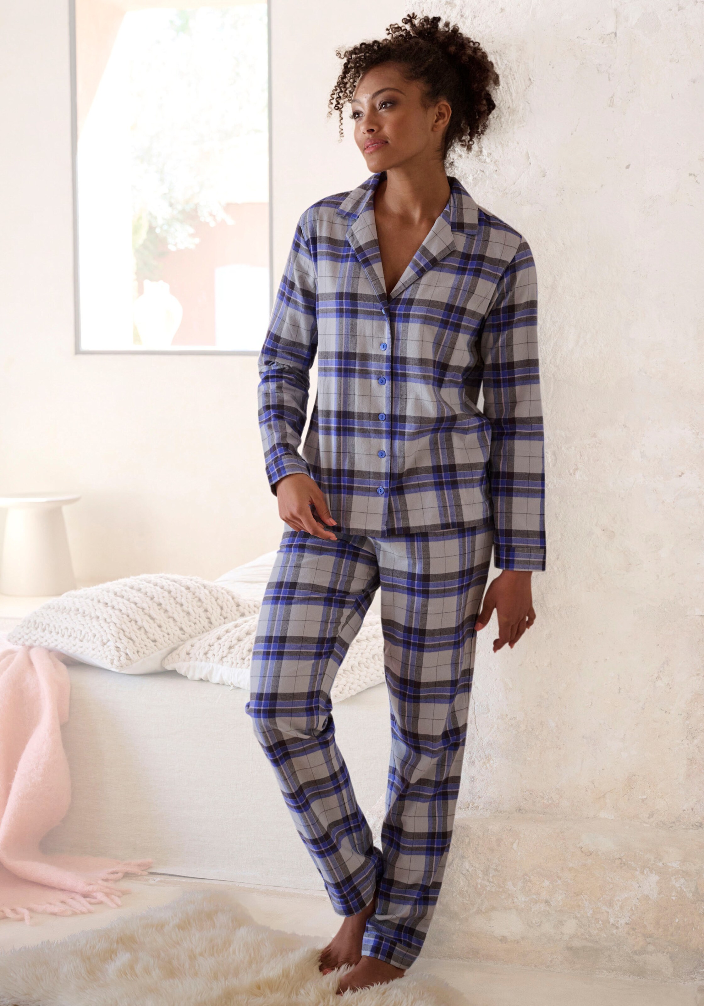 Vivance Dreams Pyjama in blau