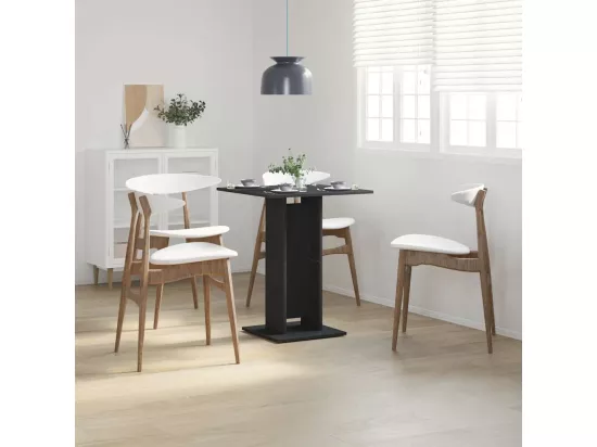 Table de bistro Noir 60x60x75 cm Aggloméré