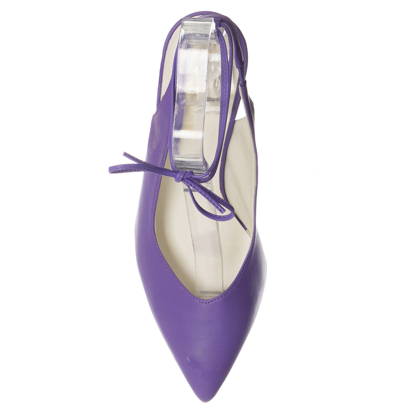 Loretta Pettinari Slingbacks en Cuir Baila violettes - Talon 7.5 cm