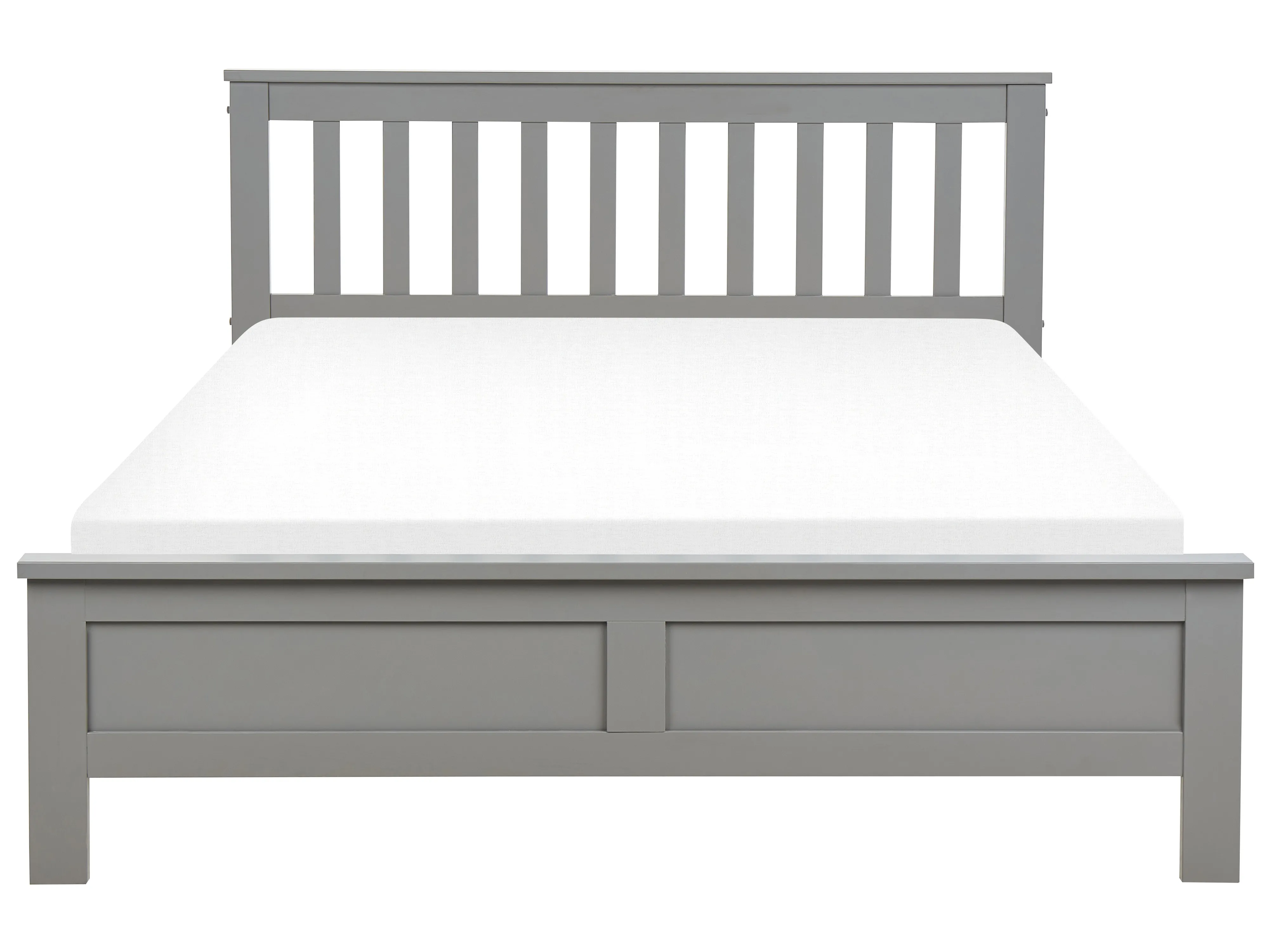 Bed Dennenhout MAYENNE 140 x 200 cm Grijs